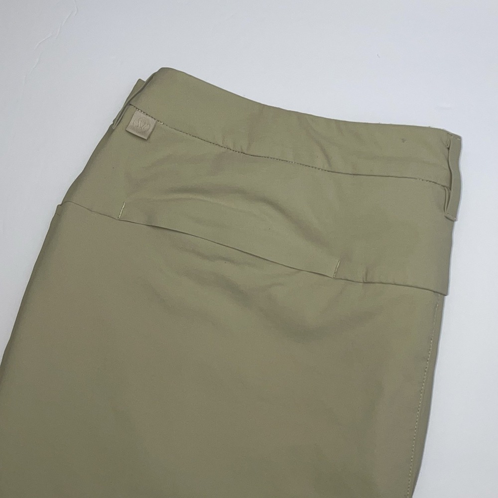 Lululemon Commission Golf Pants Mens 36 Beige Vented Nylon‎ Stretch M5AS9S